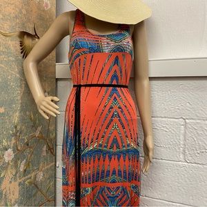 BOGO Style Beach Maxi Dress Boho Geometric Pattern